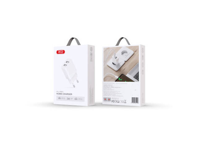 Зарядний пристрій XO L109 12W 2xUSB-A White (L109_White) - Фото 3