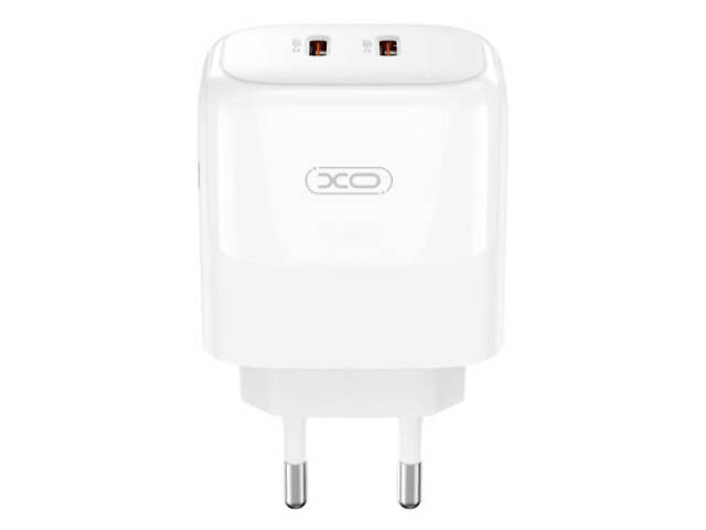 Зарядний пристрій XO L140 35W 2xUSB-C PD White (L140_White) - Фото 2