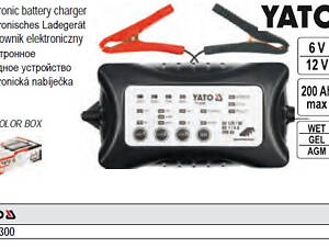 Зарядное устройство YATO Польша для аккумулятора 6/12 V 1-4 А 200 A/h YT-8300