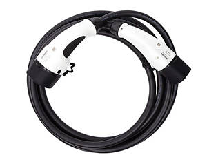 Зарядний кабель для електромобіля 7.4 кВт 32А 1-фаза 5м Type 2 (станція) - Type 2 (європейське авто Duosida, BMW Bolt E