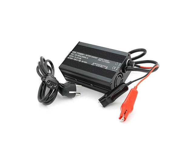 Зарядний пристрій для акумуляторів Li-ion 33.6V,8S,8A,+ крокодили,135x90x50mm - Фото 3