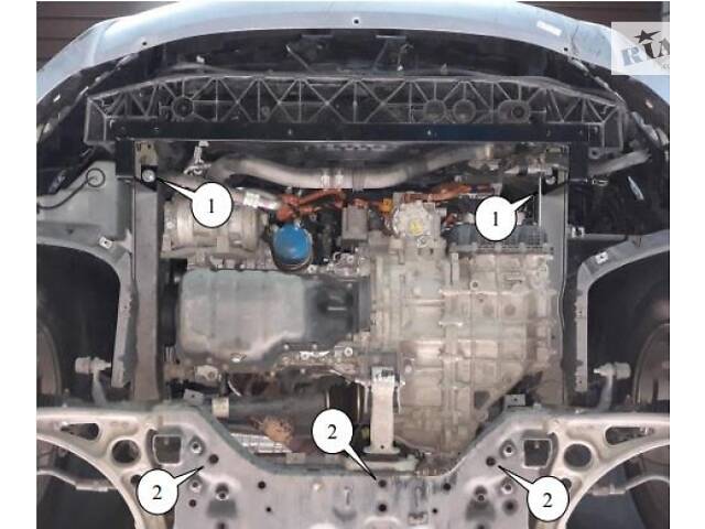 Защита двигателя Hyundai Sonata LF 2015-2019 Kolchuga