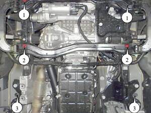 Защита двигателя Mercedes-Benz Viano D (W447) 2014-2019 Kolchuga