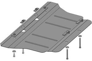 Защита двигателя на Audi 80 1986-1996 90 1987-1991 (Кольчуга)