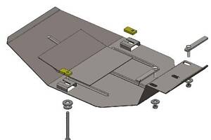 Защита двигателя на Fiat Sedici 2005-2014, Suzuki SX4 2006-2014 (Кольчуга)