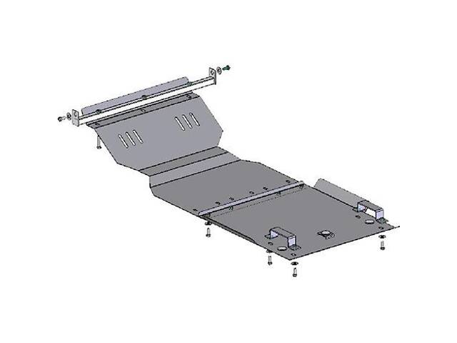 Защита двигателя на Jeep Commander 2005-2010 Grand Cherokee 2004-2010 (Кольчуга)