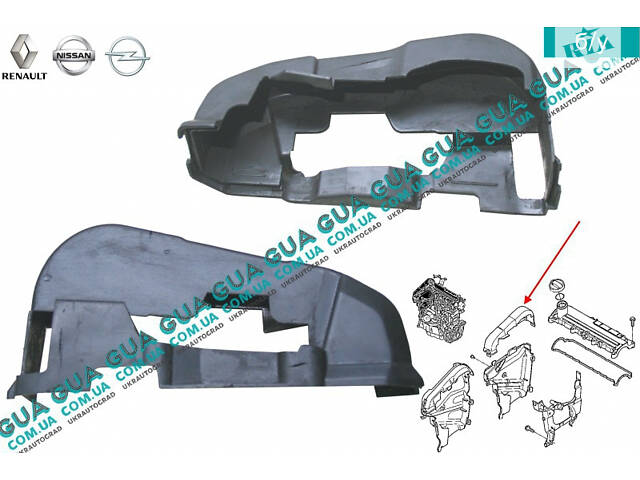 Защита ремня ГРМ верхняя (крышка) 8200102677 Nissan/НИССАН KUBISTAR 1997-2008/КУБИСТАР 97-08, Renault/РЕНО KANGO