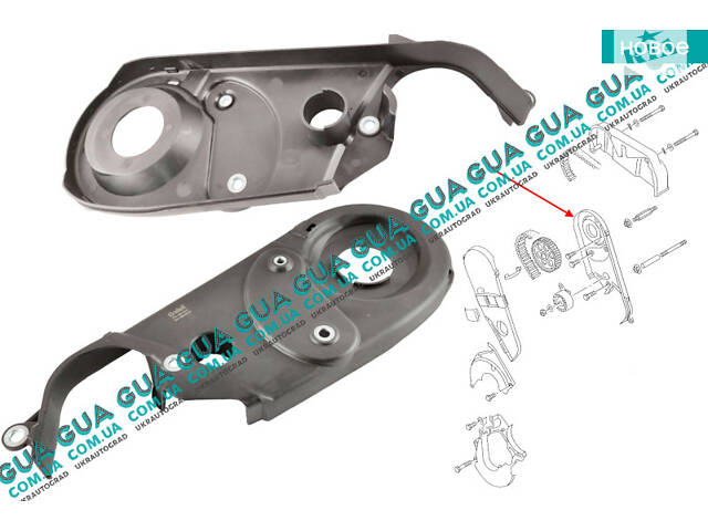 Защита ремня ГРМ верхняя внутренняя 11091800901 VW / ВОЛЬКС ВАГЕН LT28-55 1996-2006 / ЛТ28-55 96-06, VW / ВОЛЬКС ВАГЕН T
