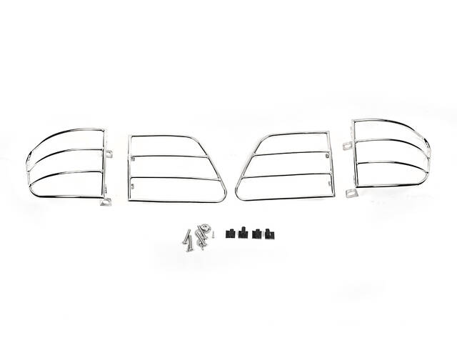 Защита задних фонарей (нерж) для Toyota Fortuner 2006-2015 гг - Фото 2