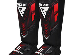 Защита для голеней и стоп RDX NEOPRENE SHIN INSTEP IMMAF-1-RED-L