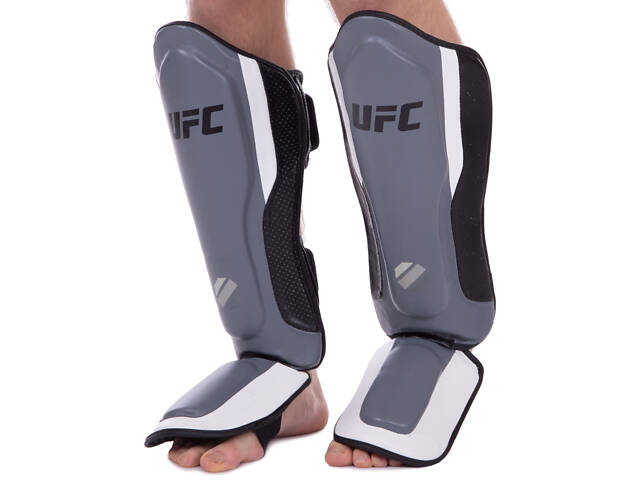 Защита для голени и стопы UFC UHK-69981 S/M Серебряный-Черный - Фото 1