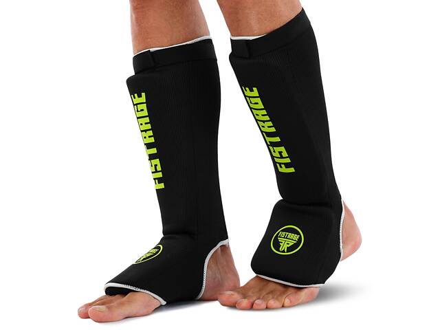 Защита голени и стопы FISTRAGE VL-8435 M Черно-салатовый - Фото 1