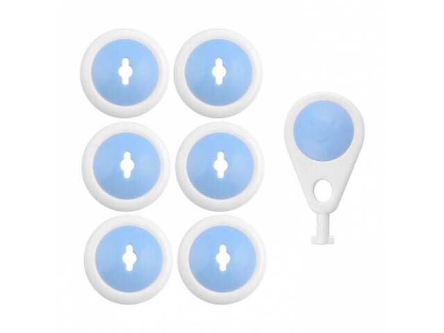 Захисні заглушки на розетки для захисту дітей 6шт. - Фото 1