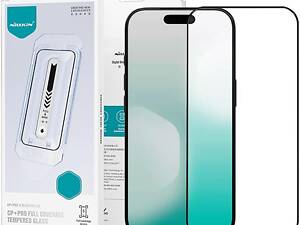 Защитное стекло Nillkin (CP+PRO) для Apple iPhone 17 (6.3') (+ аппликатор) Черный