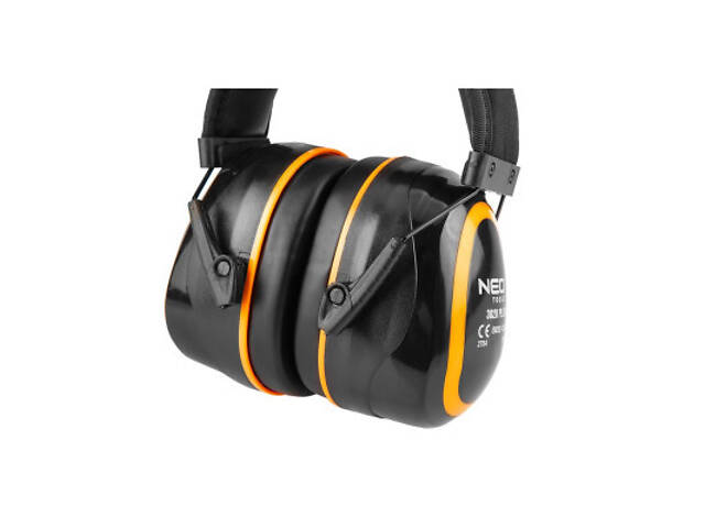 Захисні навушники Neo Tools SNR 30дБ, категорія III, ізолююча піна G-TECH, 0.26кг, чорні (97-563) - Фото 5