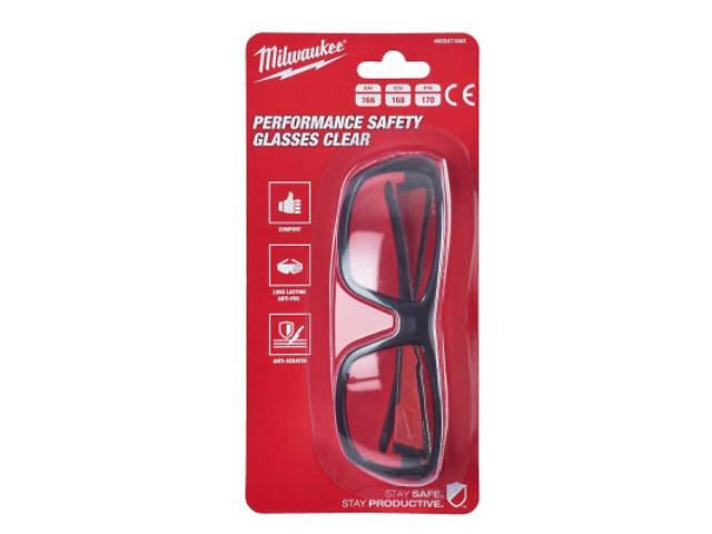 Захисні окуляри Milwaukee Performance, прозорі (4932471883) - Фото 4