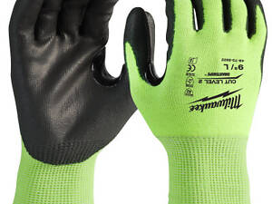 Захисні рукавички Milwaukee сигнальні з рівнем опору порізам 2, XL/10 (4932479924)