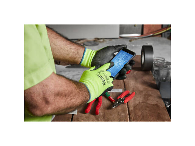 Захисні рукавички Milwaukee сигнальні з рівнем опору порізам 2, L/9 (4932479923) - Фото 3