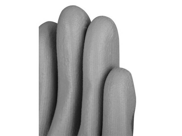 Захисні рукавички Neo Tools комплект 12шт, поліестер з нітриловим покриттям, р.9, сіро-чорний (97-647-9) - Фото 7