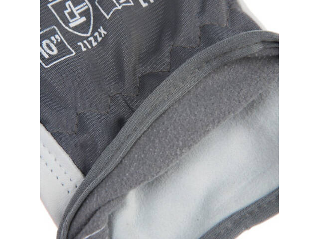 Захисні рукавички Neo Tools козяча шкіра, фіксація зап'ястя, р.8, чорно-білий (97-655-8) - Фото 3