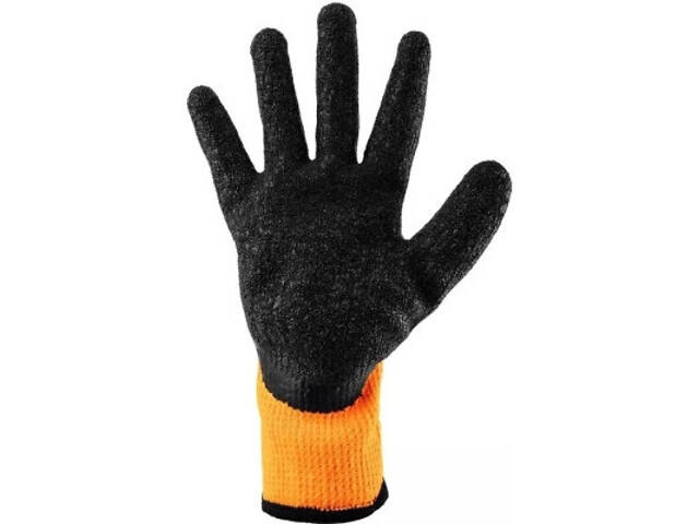 Захисні рукавички Neo Tools латексне покриття, поліестер, р.10, помаранчево-чорні (97-612-10) - Фото 5