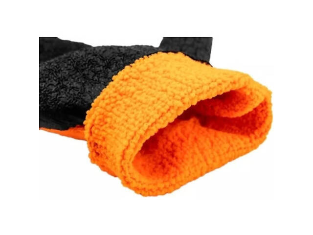 Захисні рукавички Neo Tools латексне покриття, поліестер, р.10, помаранчево-чорні (97-612-10) - Фото 3