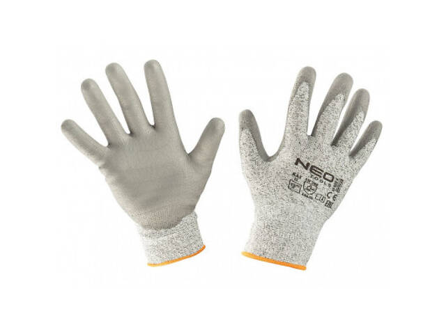 Захисні рукавички Neo Tools з поліуретановим покриттям, проти порізів, p. 9 (97-609-9) - Фото 1