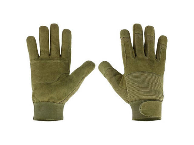 Захисні рукавички Neo Tools тактичні 100% поліестер і синтетична шкіра, р.10, оливковий (97-608-10) - Фото 1