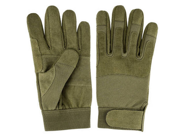 Захисні рукавички Neo Tools тактичні 100% поліестер і синтетична шкіра, р.10, оливковий (97-608-10) - Фото 6