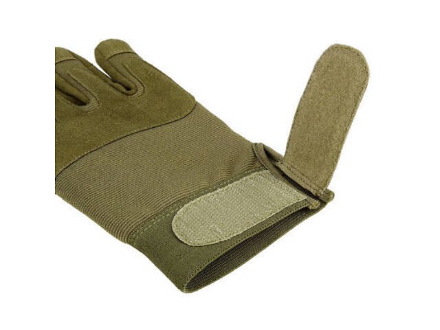 Захисні рукавички Neo Tools тактичні 100% поліестер і синтетична шкіра, р.10, оливковий (97-608-10) - Фото 8