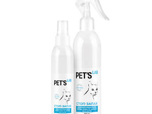 Засіб для усунення плям і запаху сечі котів 'СТОП-ЗАПАХ', PET'S LAB, 150мл