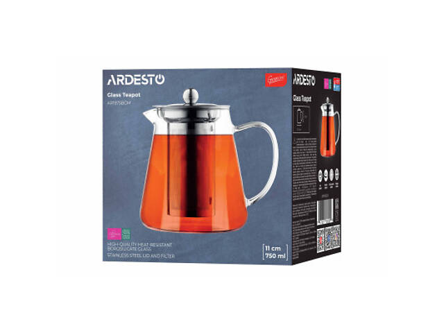 Заварник Ardesto Gemini Milano 750 мл, прозорий (AR1975BGM) - Фото 4