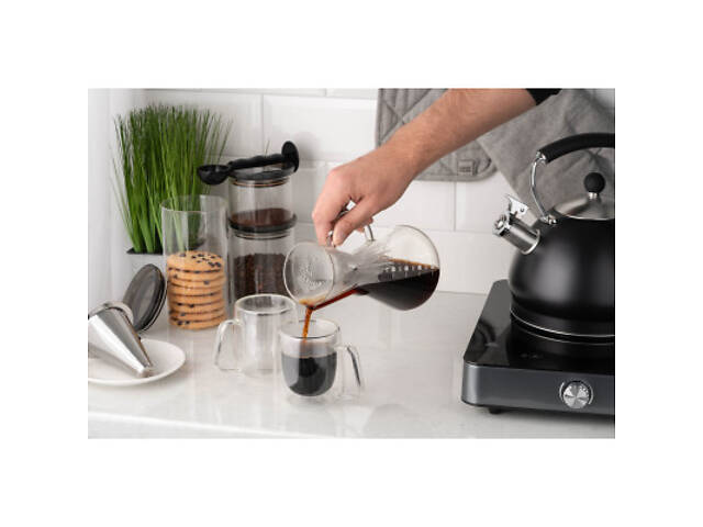 Чайник Ardesto Кемекс для кави Black Mars 600 мл (AR0706CM) - Фото 2