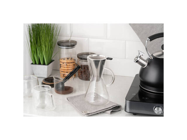 Чайник Ardesto Кемекс для кави Black Mars 600 мл (AR0706CM) - Фото 8