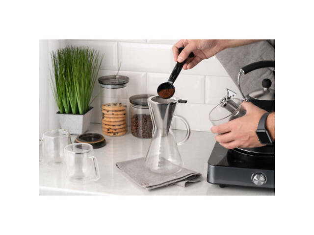 Чайник Ardesto Кемекс для кави Black Mars 600 мл (AR0706CM) - Фото 9