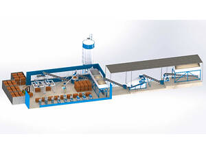 Завод для виготовлення цегли методом гіперпресування, производство кирпича
