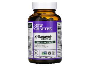 Здоровый сон, Zyflamend Nighttime, New Chapter, 60 вегетарианских капсул