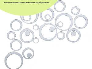 Дзеркальний декор акриловий самоклеючий срібло, 24шт (D) SW-00002523