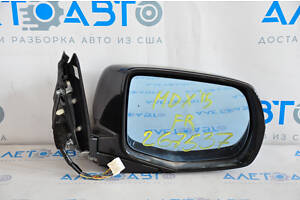 Дзеркало бічне праве Acura MDX 14-16 12 пінів, поворотник, чорний