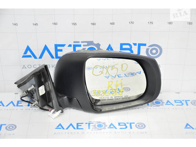 Зеркало боковое правое Infiniti QX50 19- 5 пинов, поворотник, графит