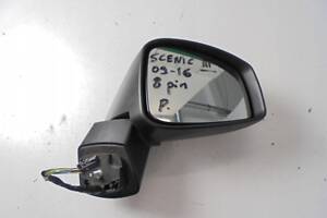 Зеркало праве renault scenic iii 09-16 8 pin