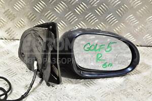 Зеркало правое электр 6 пинов VW Golf (V) 2003-2008 1K1857502JF 2