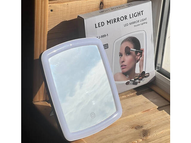 Дзеркало з LED-підсвіткою для макіяжу XJ-989 - Фото 2