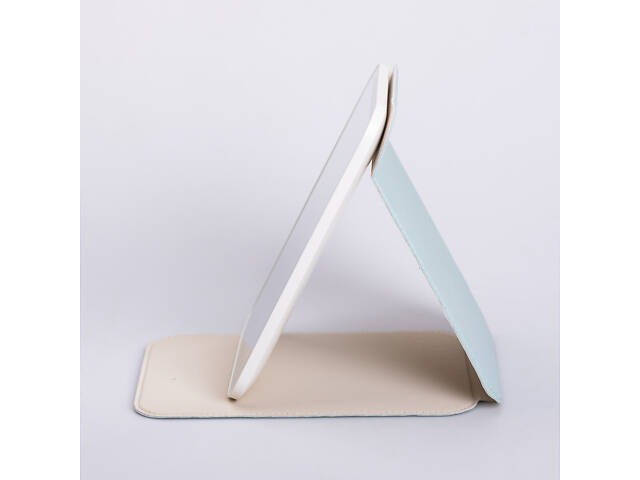 Дзеркало з лед підсвічуванням настільне складне 19.5х13.5 см косметичне для макіяжу Зелене - Фото 7