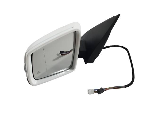 Зеркало в сборе LH (белое) на Mercedes-Benz ML-Class W166 2011-2015 года - Фото 1