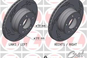 ZIMMERMANN 150.3402.53 Диск тормозной (передний) BMW 5 (E60/E61) 03-10 (310x24) (с покрытием) (с отверстием) (вент.)