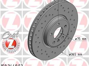 ZIMMERMANN 150.3449.52 Диск тормозной (передний) BMW X5 (E70) 07-10/X6 (E71) 08-14 (365x3