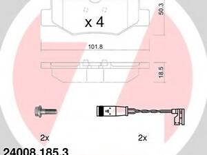 Zimmermann 240081853. Комплект гальмівних колодок