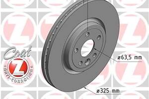 ZIMMERMANN 290.2269.20 Диск тормозной (передний) Jaguar XE/XF 15-/Land Rover Range Rover Velar 17- (325x30)