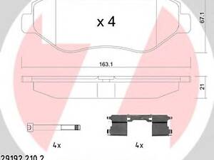 Zimmermann 29192.210.2. Комплект гальмівних колодок